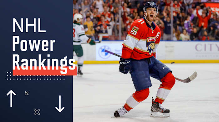 Panthers winger Jonathan Huberdeau celebrates